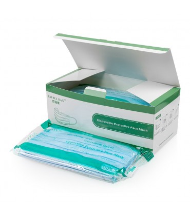 Masques 3 Plis - Carton - 40 boîtes - Usage civil