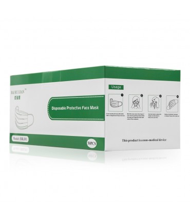 Masques 3 Plis - 50 pièces - Usage civil